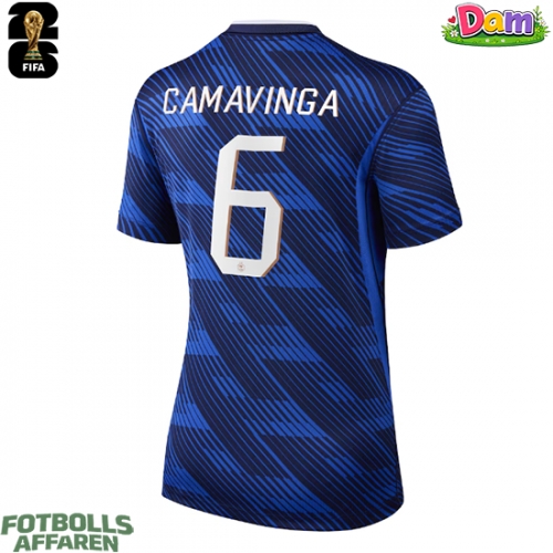 Frankrike Eduardo Camavinga #6 Hemmatröja Kvinnor VM 2026 Kortärmad